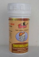 TANVITRIFLA Satva Tanvi Herbal, 30 Ghana Satva Tablets, For Indigestion, Constipation